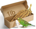 MEWTOGO Spray Millet & Cuttlebone Bird Treats Set - 1lb Hand Selected Golden Millet Treats for Parakeets Cockatiel Lovebirds Canaries Finches, Energy & Calcium Boost