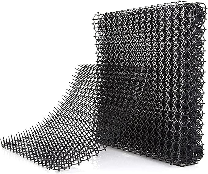 Repellent Outdoor Cat Scat Mat (Set of 12) Repellent Scat Mat with Plastic Spikes Repellent Indoor & Outdoor for All Seasons