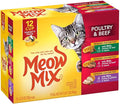 Meow Mix Tenders in Sauce Wet Cat Food, Poultry & Beef Variety Pack, 2.75 Ounce Cup (Pack of 48)