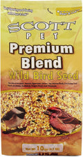 Scott Pet Wild Bird Seed, Premium Blend, 10 lbs Bag, Bird Feed, Great for All Feeder Types, Food for Outside Wild Birds