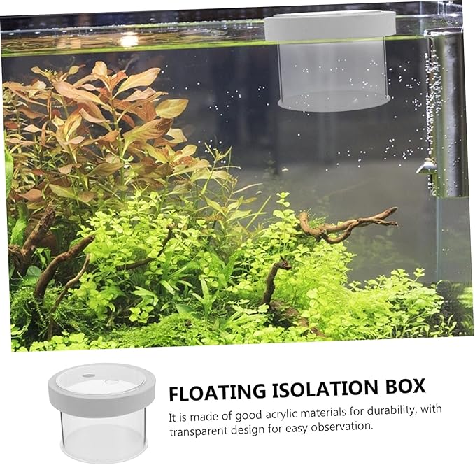 NOLITOY 2pcs Fish Breeding Box Floating Tank for Small Fish Water Permeable Design Easy to Clean High Convenient Aquarium Hatchery