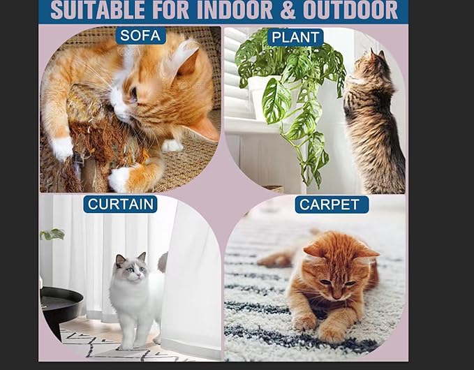 Bitter Apple Cat Repellent Spray - Natural Anti-Scratch Spray for Furniture Protection: Sofas, Carpets, Curtains — Indoor and Outdoor Cat Behavior Training, 4.06 oz(120ml)/1PC