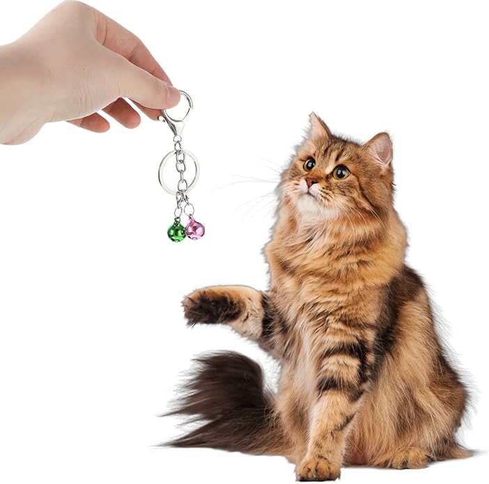 10 Pcs Cat Collar Bell Pet Bells for Cat Dog, Colourful Pet Small Bells with Clasps Pet Collar Accessories for Collars