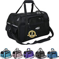 EliteField Soft Sided Pet Carrier (3 Year Warranty, Airline Approved), Multiple Sizes and Colors Available (Large: 19" L x 10" W x 13" H, Black)
