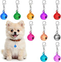 10Pcs Bell for Dog Cat Collar Dog Cat Bell for Collar with Loud Crisp Sound Dogs Collars Charm Small Pet Collars Bells Pet Bells Gifts for Christmas Decoration(Colourful)