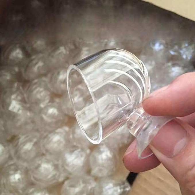 Pack of 10 Aquariums Plant Holder Suction Cup Designs Acrylic Feeding Bowl for Shrimp and Small Fish Feeding
