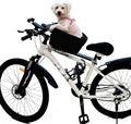 Dog Bike Basket – Bicycle Pet Carrier with Quick-Release Mount, Safety Tether & Metal Wire Frame – Front Bike Basket for Small Dogs & Cats, 34×23×18 cm, up to 25 lb(Under 25 pounds)