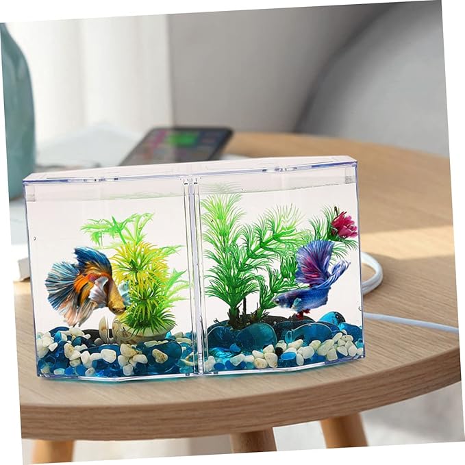 TOYANDONA Professional Isolation Box for Betta Fish Multi-Function Transparent Breeding Tank for Juvenile Fish Safety Household Incubation Aquarium Supply