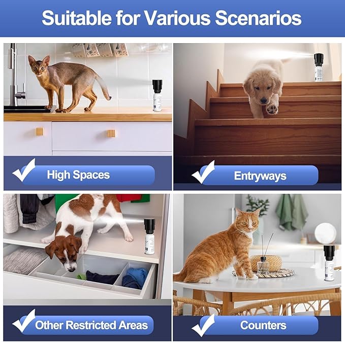 CAT Spray Pet Deterrent System, Motion Activated Pet for Cats & Dogs Spray Deterrent 1Pack