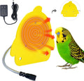 Bird Heater for Cage Parakeets Snuggle Up Heated Pad Bird Warmer for Parrot Parakeets Conure, Warm Bird Perch Stand Birds Cage Accessories and Supplies (Yellow)