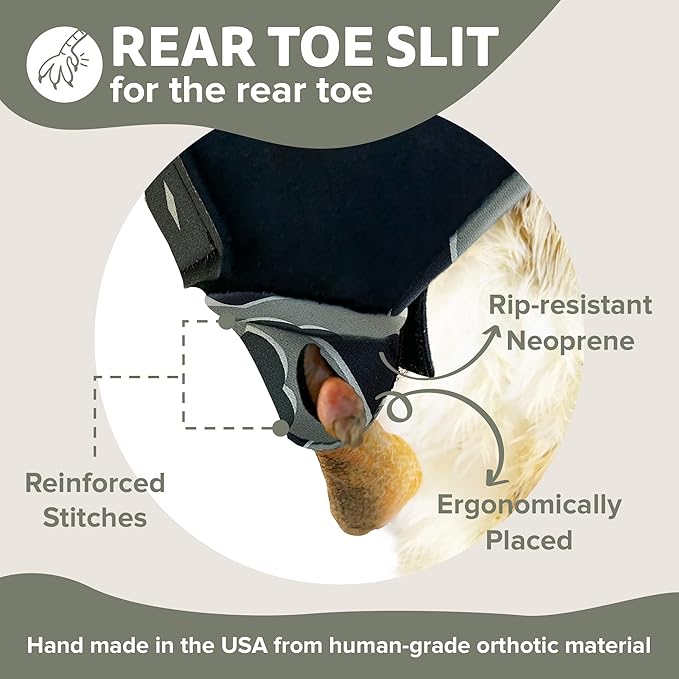 Chicken Shoes for Injured Feet – Protective Neoprene Footwear for Chicken, Open-Toe Design for Bumblefoot Relief, Made in USA - Large, 4" Max. Inside Width, Gray Camouflage