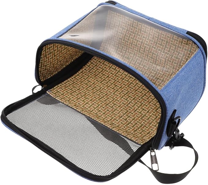 DOITOOL Crossbody Parrot Carrier Bag, Breathable Portable Bird Travel Pouch with Handle, Lightweight Outdoor Pet Storage for Small Birds