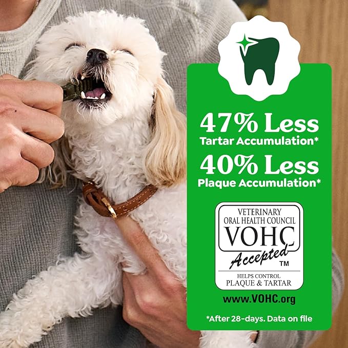 Greenies Veterinarian-Recommended Adult Natural Dental Dog Treats Large Size, Dog Dental Chews, Original Flavor, 27 oz. Pack, 17 Count