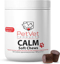 Pet Vet Calming Chews for Dogs – Dog Anxiety Relief (Beef Liver Flavor 60 Chews) – Stress Relief, Dog Supplements for Hyperactive & Anxious Dogs – Dog Anxiety Chews for Relaxation, Dog Care Products