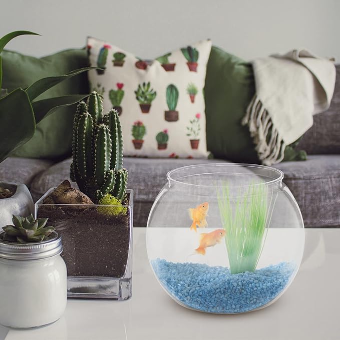 Plastic Bubble Bowl Goldfish Bowl 3 Gallon Fish Tank Glass Hydroponic Globe Flower Vase Centerpiece s Fish Tank Clear Desk Top Decor Fish Keeper Office Turtle Hydroponics The Pet