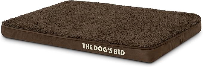 The Dog’s Bed Orthopedic Memory Foam Dog Bed Mattress, Plush Fabric, Brown Plush, Small, 2-Inch