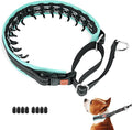 Mayerzon Martingale No Pull Collar for Medium Large Dogs, Patented Anti Pull Dog Collar with Buckle for Walking Training, with Neoprene Padding and Reflective Stitching, Adjustable(Teal Trim, M)