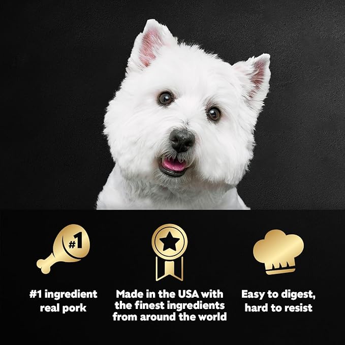 Cesar Loaf & Topper in Sauce Wet Dog Food, Ham & Egg Flavor with Potato & Cheese, Wet Food for Dogs, 3.5 oz Easy Peel Trays, 24 Count