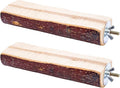 Bird Perch Platform for Cage, 2PCS Natural Wood Bird Cage Accessories for Parrot Perch Stand, Parakeet Toys, Hamster Platform Stuff
