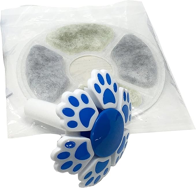 Pet Fit for Life Pet Water Fountain Filter 6-Pack - Premium Filters for Cat Water, Dog & Bird Fountain Sprinkle - Clean & Easy Replacement