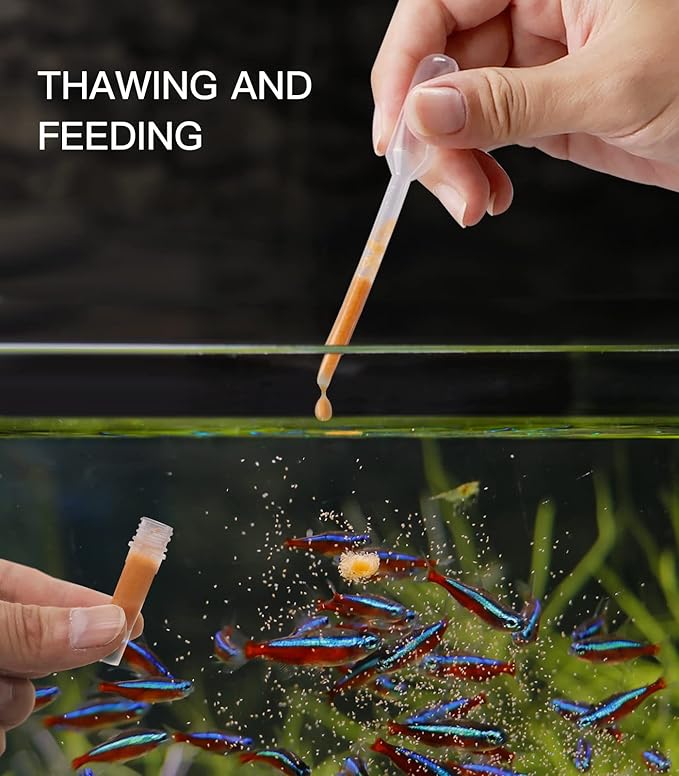 Aquarium Baby Brine Shrimp Dispense Storage Container Collection Tubes Kit for Brine Shrimp Hatchery 12 x 1.5ml