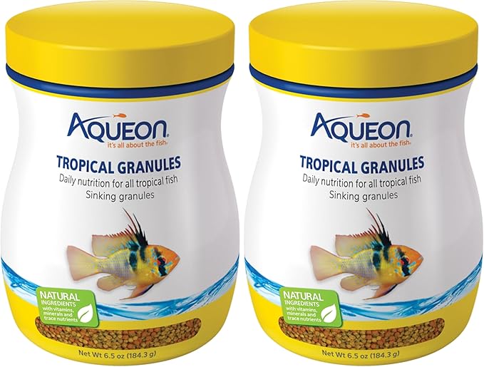 Aqueon Tropical Granules 6.5 Ounces (Pack of 2)