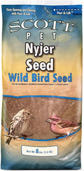 Scott Pet Wild Bird Seed, Nyjer Seed, 8 lbs Bag, Single Ingredient, Great for Outside Feeders, Food for Outside Wild Birds