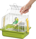 Small Bird cage,Travel Cage for Birds and Small Animals, Parakeet cage,Bird Carrier Travel cage,Bird Travel cage, jaulas para pájaros,Green,(Size:S,M,L) (M)