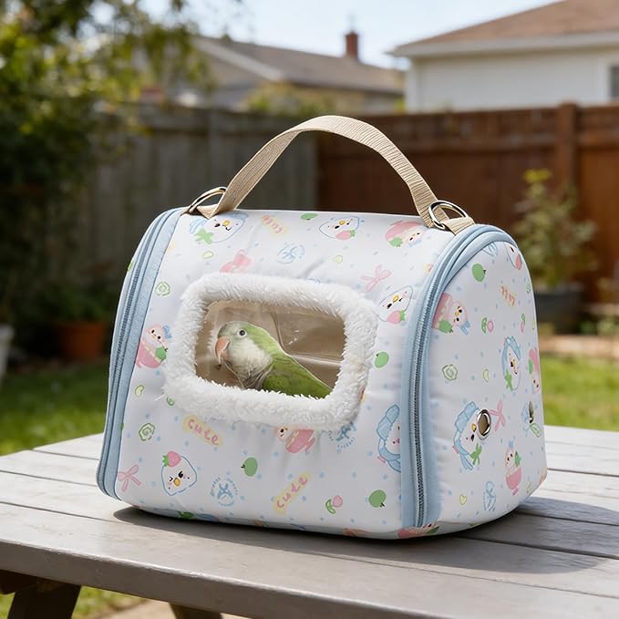 Genérico Bird Carrier | with Window Portable Parrot Carrier Bag | Carrier for Wild Birds, for Parrots, Parakeets and Canaries in Hiking and Camping