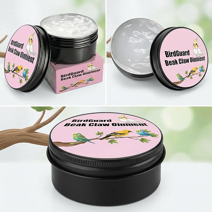 RONDURE Bird Beak Oil & Feet Repair Ointment – Soothing Care for Cracked Beaks, Rough Claws & Dry Skin, Ideal for Parrots, Budgies & Cockatiels