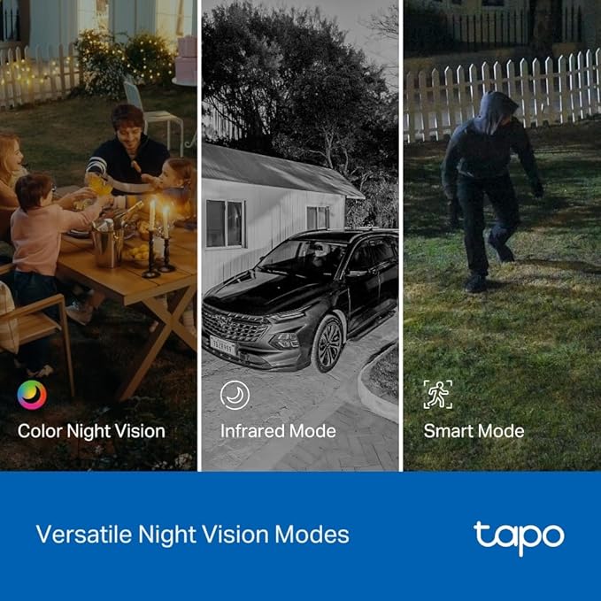 Tapo 1080p Pan/Tilt Indoor/Outdoor Security Camera – Free Person/Baby Cry Detect & Motion Track, 360° View, Color Night Vision, SD/Cloud Storage, Works w/Alexa & Google Home HybridCam 360
