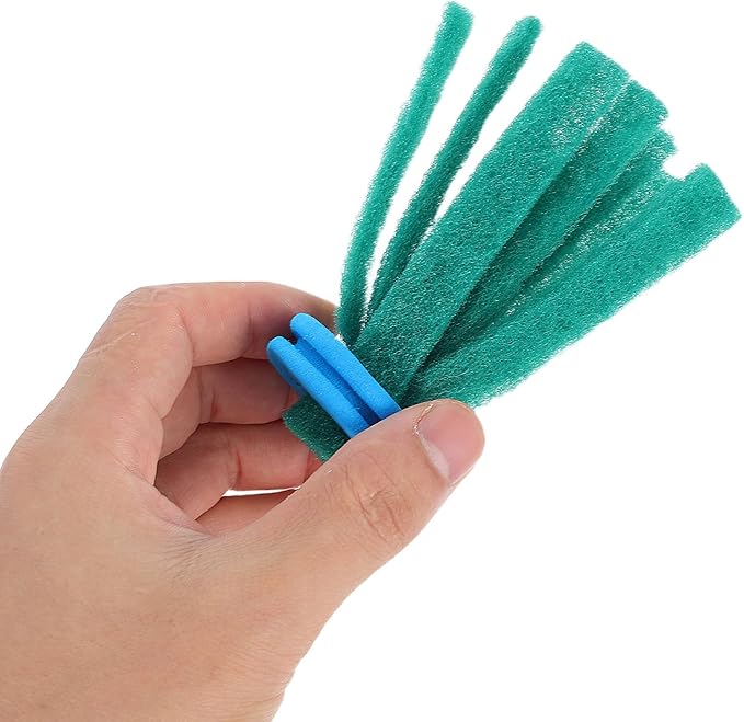 Homoyoyo10Pcs Fish Egg Collector Spawning Mop, Replacement Breeder Mop Floating Aquarium Breeding Tool for Betta Guppy Killifish Egg Laying Species Fish Tank Aquarium Fry Hiding Decorations Green