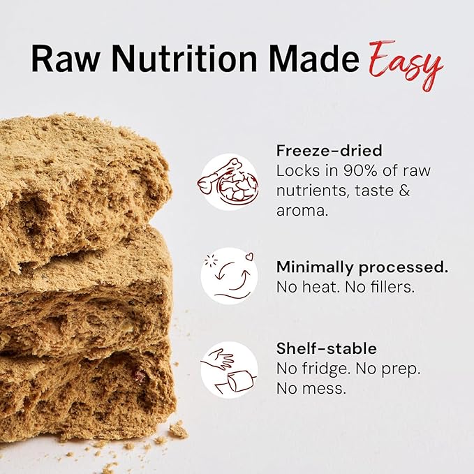 Stella & Chewy's Freeze-Dried Raw Dinner Patties - Beef Recipe - High Protein Grain-Free Puppy & Dog Food - Perfect for Picky Eaters - 25 oz,(Pack of 2)