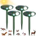 2026 Upgraded Cat Repellent Outdoor Ultrasonic with Strobe Light, Deer Squirrel Skunk Repellent for Yard,Motion Activated Animal Deterrent Devices- Keep Dogs Raccoons Rabbits Away from Garden Farm