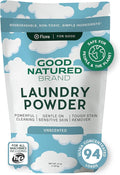 Good Natured Brand | Pet Stain & Odor Remover for Laundry | Pet Laundry Detergent for Dogs Beds, Cat Pee, Smell, Dog Drool | Hypoallergenic & Non-Toxic | Unscented | 47oz 94 Loads