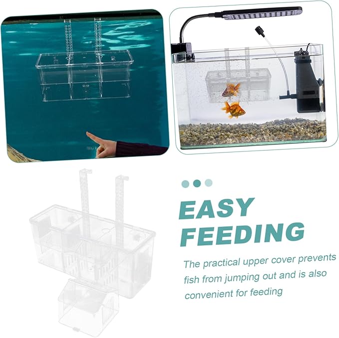 Aquarium Isolation Box Fish Breeding Box Incubator Guppy Breeding Tank Holder