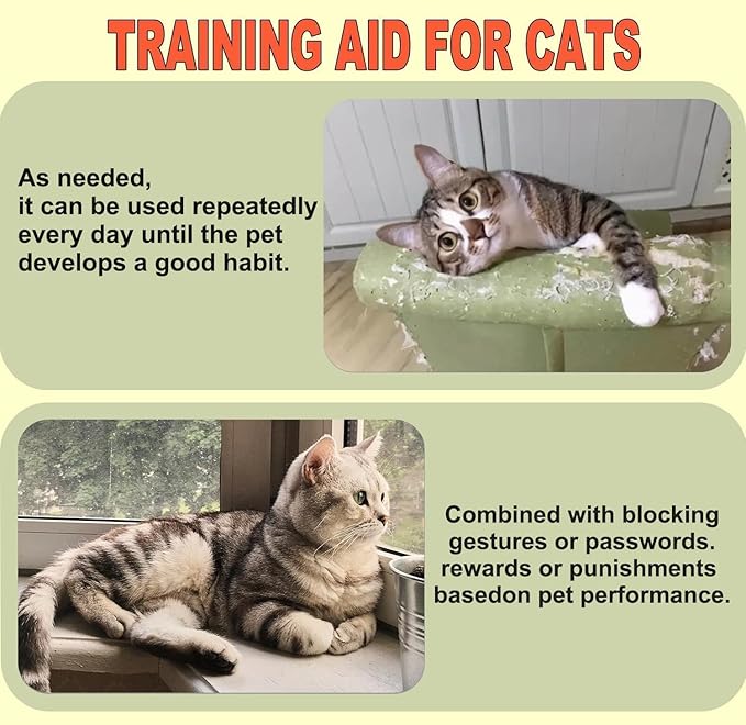 Cat Deterrent Spray – Anti-Scratch Cat Spray 100% Natural, Plant-Based Formula to Stop Scratching, Chewing & Urine Spraying – Indoor Use Safe for Furniture, Pets & Kids – 6.76 oz Orange