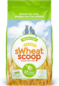 sWheat Scoop Natural Wheat Multi-Cat Litter, Superior Clumping with Odor Neutralizing Enzymes, 25 Pound Bag
