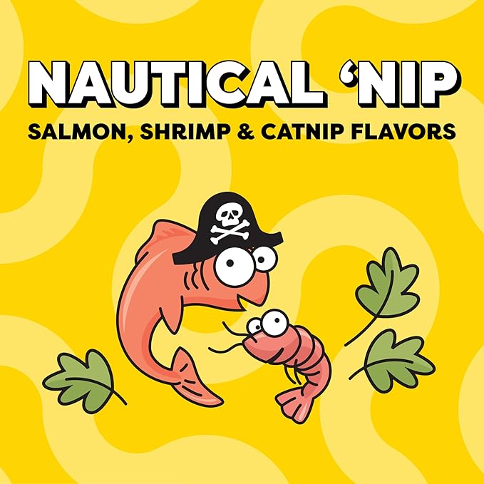 Temptations Wacky Blasts Cat Treats, Nautical Nip’ Flavor, 16 oz. Tub