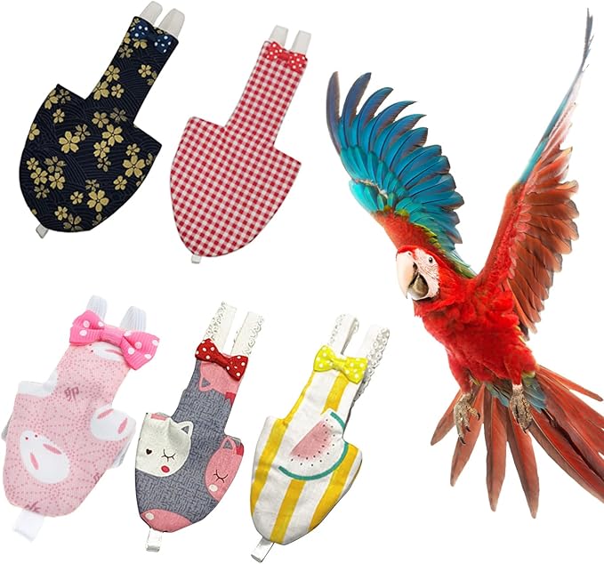 Pet Costume Bird Physiological Pants Bird Diapers Pigeons Flight Suits Parrot Diapers Comfortable