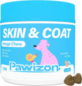 Omega 3 for Dogs –Skin & Coat Supplement – Omega Rich Salmon Oil, Krill Oil & Fish Oil – DHA&EPA for Itchy Skin Relief, Shiny Coat, Shedding & Allergy Support – 120 Soft Chews