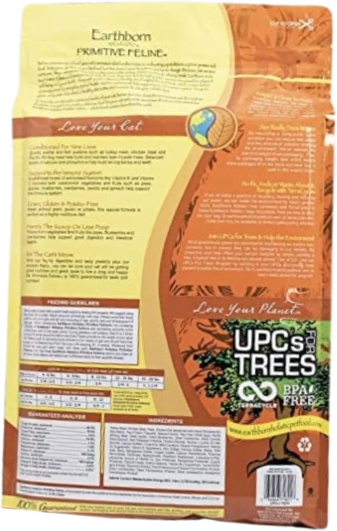 Earthborn Grain Free Primitive Feline 14 lbs