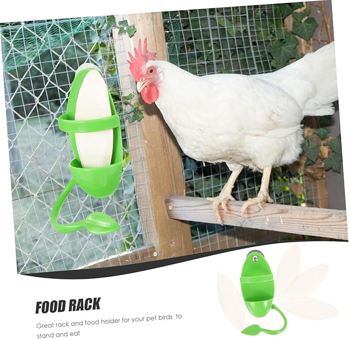 VANZACK 2sets Bird Feeding Watering Supplies Cuttlebone for Parakeet Budgie Food Snail Feeder Bird Bowl for Cage