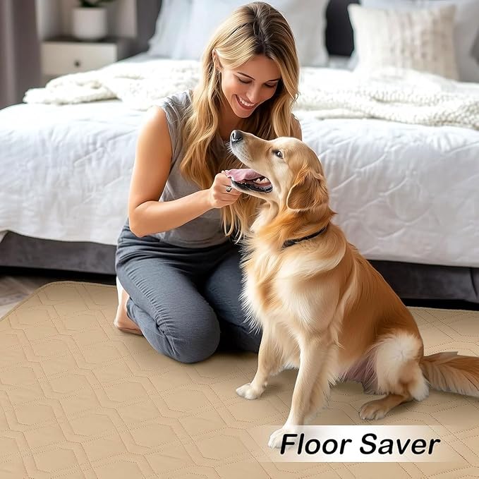 hyha Waterproof Dog Bed Blanket, Soft Pet Blankets, Waterproof Couch Cover for Dogs, Reversible Sofa Covers Washable for Furniture (40x80 Inch, Camel/Camel)