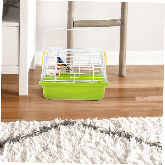 1 Set Portable Bird Carrier Travel Cage for Pets Lightweight Parrot Cage with Handle for Conures and Cockatiels Provides Comfort and Security The Go