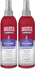 Nature's Miracle Cat Calming Spray,8 Ounces,Stress-Reducing Formula for Cats,(Pack of 2)
