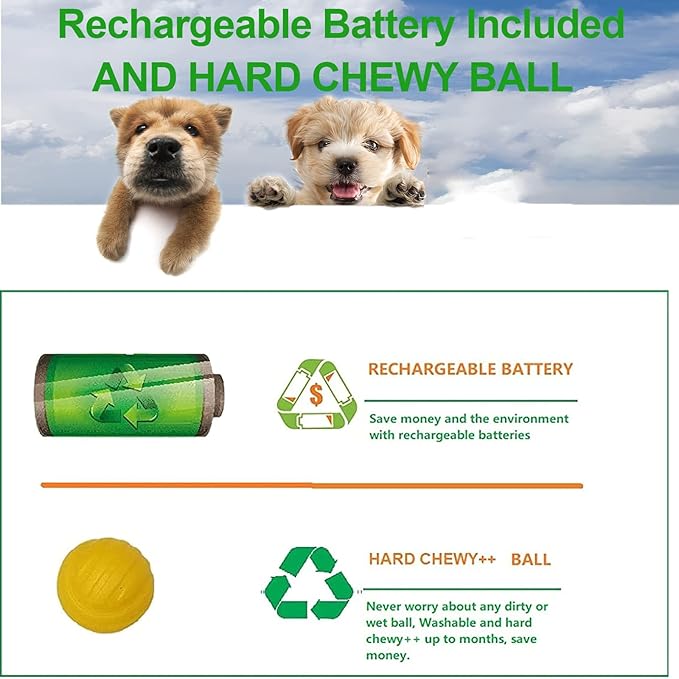 Ball Launcher for Dogs, Automatic Dog Ball Thrower for Mini Dog with Rechargeable (Small Ball Thrower for Dogs with 3 Balls)