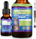 Cat Constipation Relief, Constipation Relief for Cats, Cat Constipation Support, Promotes Digestive Health, Chicken Flavor Natural Herbal Supplement, 60 ml/2 Fl Oz