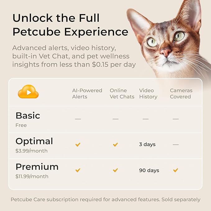 Petcube Cam The Pack of 2 | Indoor Wi-Fi Pet Security Camera with Phone App, 2-Way Audio and Video, Night Vision, 1080p HD Video and Smart Alerts