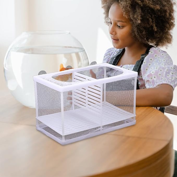 Hatchery Box for Fish Tank Shrimp Fish Breeding Box Isolation Net Color